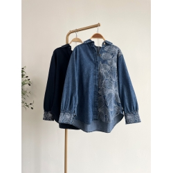 Natalie Denim Top